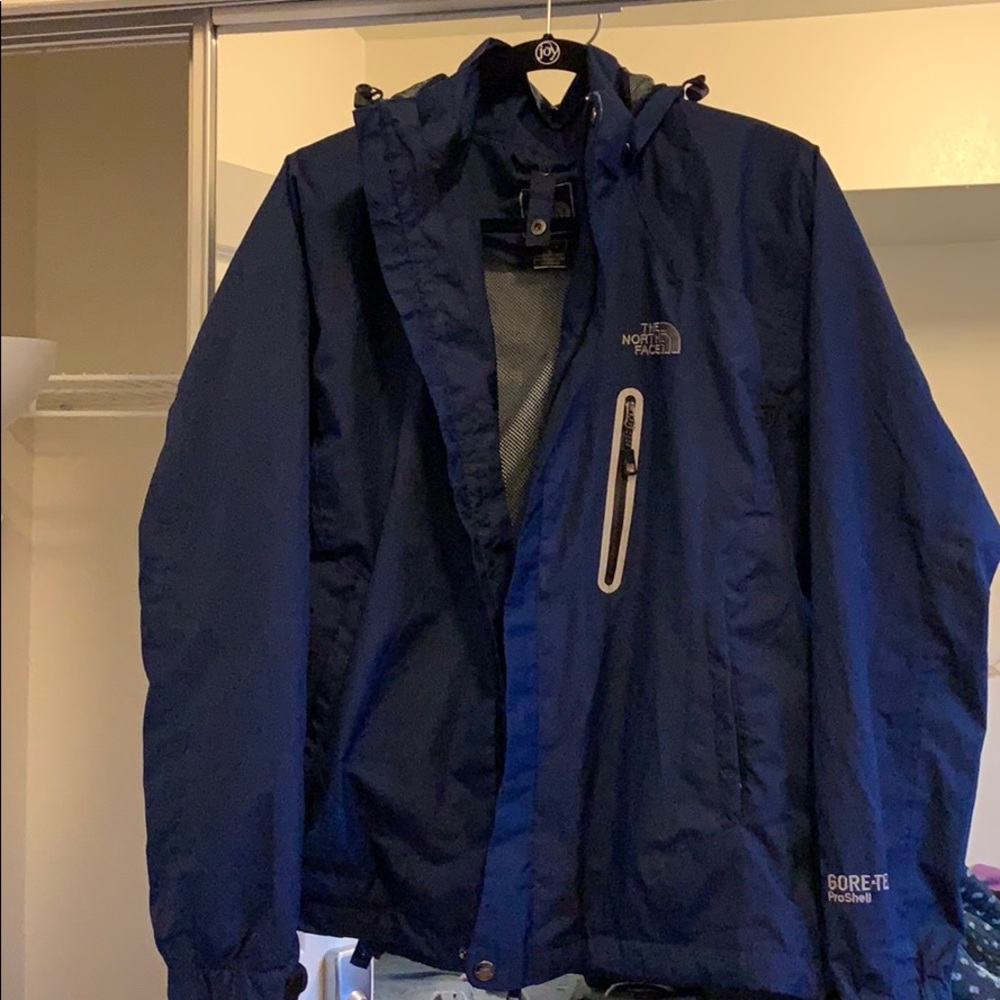 North Face Gortex Proshell Jacket  (navy Blue)